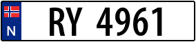 Trailer License Plate